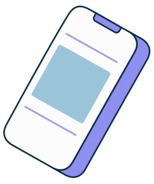purple cell phone
